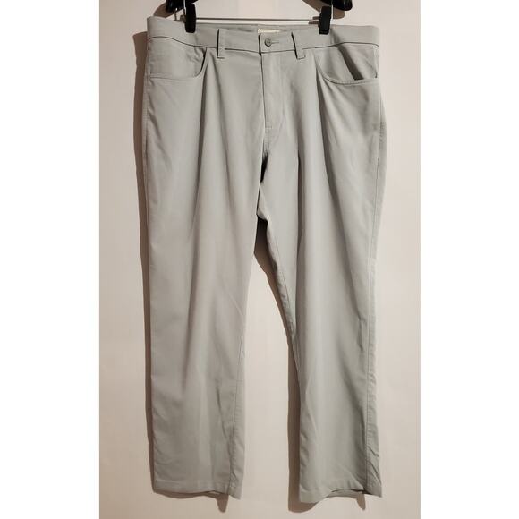 Tasc Performance Tailored Pants Mens Size 38 Gray Straight Leg Bamboo Blend - Picture 1 of 11